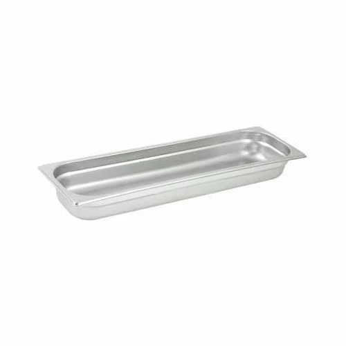 Winco SPJL-2HL Half-Size Long Steam Table Pan , 21"L, 6-1/2"W, 2-1/2"H, SS, Standard Weight - Pkg Qty 6