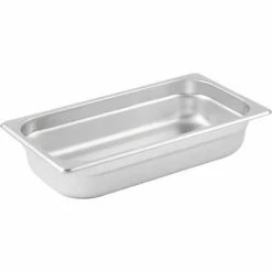 Winco SPJL-302 Steam Pan, 1/3-size, 2-1/2"H - Pkg Qty 12