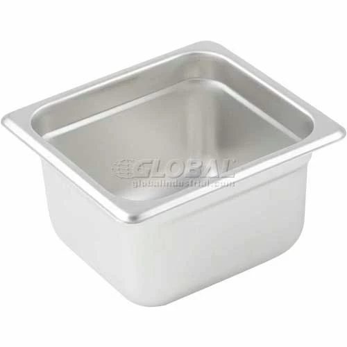 Winco SPJL-604 Steam Pan, 1/6-size, 4"H - Pkg Qty 12