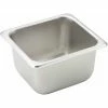 Winco SPS4 Regular Steam Pan, 1/6-size, 4"H, Standard Weight - Pkg Qty 12