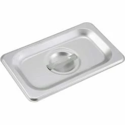 Winco SPSCN 1/9-size Solid Cover for Steam Pans - Pkg Qty 12
