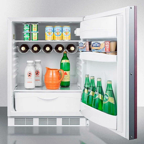 Summit Appliance Summit ADA Comp Built In Undercounter All Refrigerator 5.5 Cu. Ft. White - Image 4