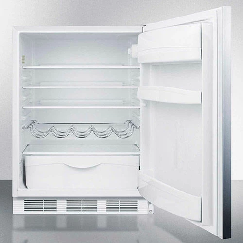 Summit Appliance Summit ADA Comp Built In Undercounter All Refrigerator 5.5 Cu. Ft. White/SS - Image 3