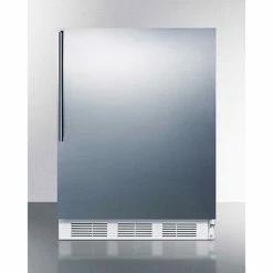 Summit Appliance Summit ADA Comp Built In Undercounter All Refrigerator 5.5 Cu. Ft. White/SSl