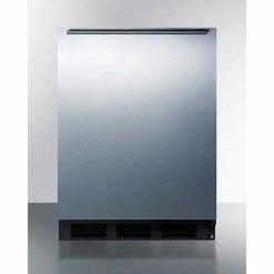 Summit Appliance Summit ADA Comp Built In Undercounter All Refrigerator 5.5 Cu. Ft. Black/SS