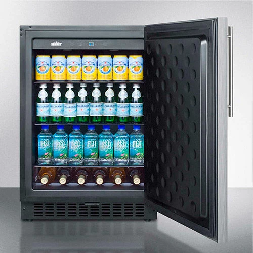 Summit Appliance Summit Undercounter Built In-Freestanding Refrigerator 4.6 Cu. Ft. Stainless Steel - Image 4