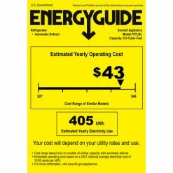 Summit Appliance Summit Freestanding All Refrigerator W/Lock 5.5 Cu. Ft. Black