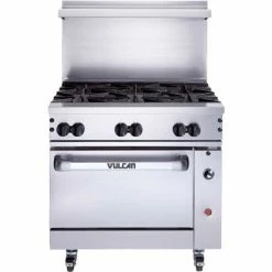 Vulcan 36C-6BN, Endurance Range, Convection Oven, Natural Gas, S/S, 6 Burners
