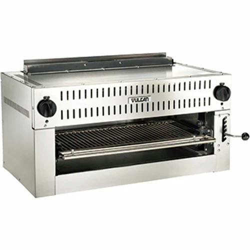 Vulcan 36RB-N, Heavy Duty Salamander Broiler, Natural Gas, S/S, 6 Bar Type Burners