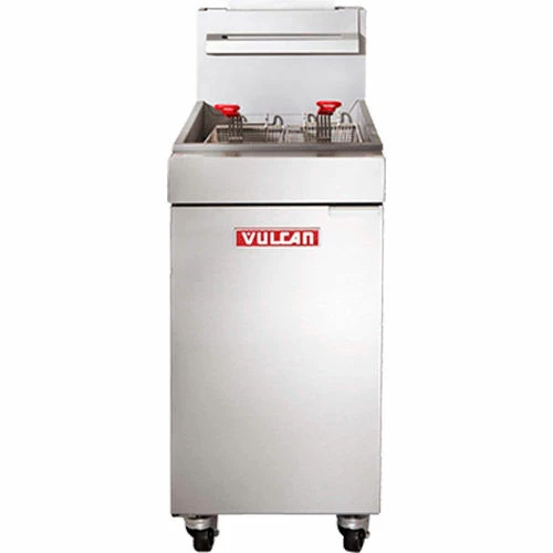 Vulcan LG400-2, Freestanding Gas Fryer, 45-50 lb Oil Capacity, 120,000 total BTU, Propane, S/S
