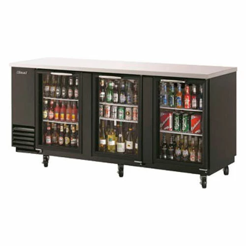 Turbo Air TBB-4SG Back Bar Cooler - 90-3/8"W x 27-1/4"D x 37-1/8"H