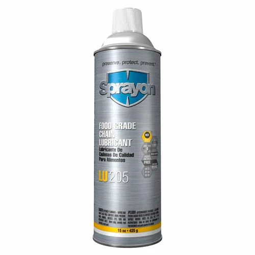 Sprayon LU205 Food Grade Chain Lubricant, 15 oz. Aerosol Can - S00205000 - Pkg Qty 12