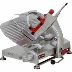 Axis AX-S13G - Meat Slicer, 13" Blade, Manual, Gear Driven, Noiseless Operation, 120V