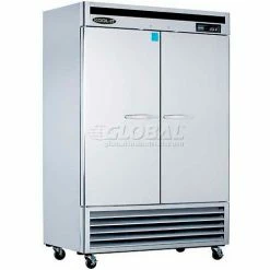 Kool-It KBSR-2 Bottom Mount Refrigerator - Double Door 44.7 Cu. Ft. Silver