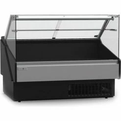Hydra-Kool Curved Glass Deli Case with Rear Storage, 101-1/8"W x 43-3/8"D x 47-1/4"H