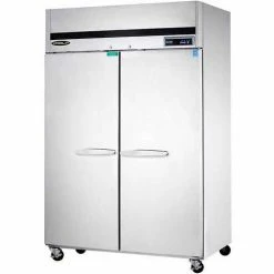 Kool-It KTSR-2 Top Mount Refrigerator - Double Door 44.7 Cu. Ft. Silver