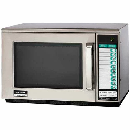 Sharp® Commercial Microwave Oven, 2100 Watt, S/S, 20-1/8"W x 18-1/2"H x 13-1/4"D