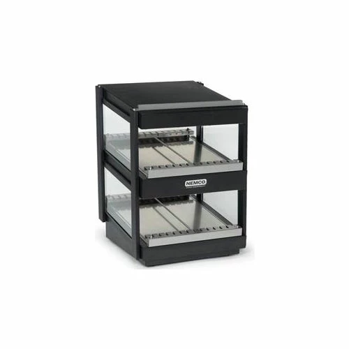 Nemco Slanted, Dual Shelf, 24" Powder Coat Black