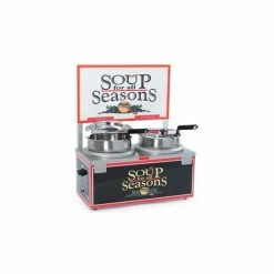 NEMCO® 6510-D7P - Soup Merchandiser, Double 7 Qt Well, Single Thermostat, 120 Volt