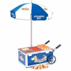 Nemco® 6550-DW2, Countertop Hot Dog Mini Cart, Blue