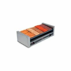NEMCO® 8045W-SLT, Slanted Roll-A-Grill, Stainless Steel/Aluminum, 45 Hot Dogs, 120 Volt