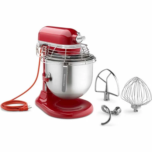KitchenAid KSMC895ER - Commercial 8 Qt. Stand Mixer With Bowl Guard, Empire Red, NSF - Image 4
