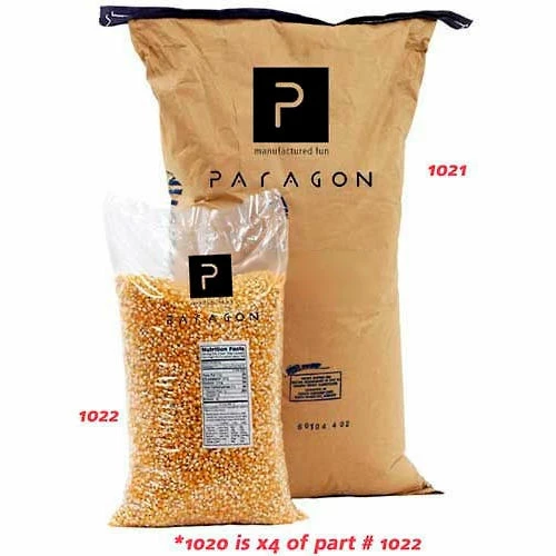 Paragon 1020 Bulk Yellow Butterfly Popcorn-Quad Case of 12-1/2 Lbs Bags