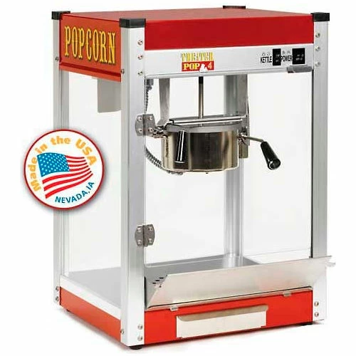 Paragon 1104210 Theater Pop Popcorn Machine 4 oz Red 120V 1200W