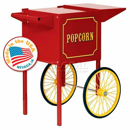 Paragon 3080010 Popcorn Machine Cart 4oz Red