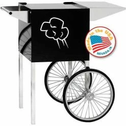 Paragon 3080020 Contempo Popcorn Machine Cart 4oz Black
