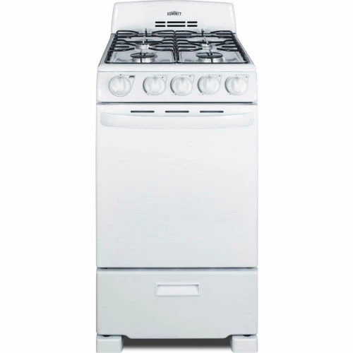Summit Appliance Summit-Range, Gas, 4 Burners, 2.3 Cu. Ft., Spark Start, White, 23.5" x 19.5" x 42" - Image 2