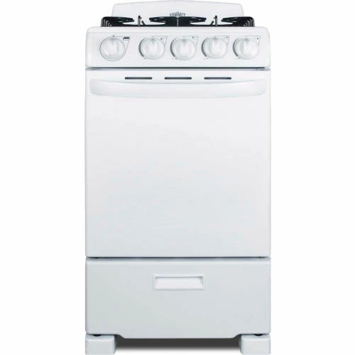 Summit Appliance Summit-Range, Gas, 4 Burners, 2.3 Cu. Ft., Spark Start, White, 23.5" x 19.5" x 42" - Image 3