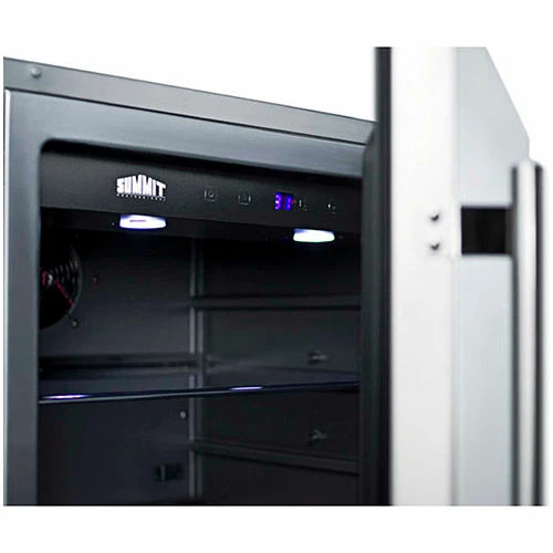 Summit Appliance Summit Built In Undercounter All Refrigerator 5.5 Cu. Ft. White/Diamond Plate - Image 5