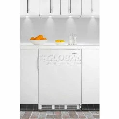 Summit Appliance Summit-ADA Comp Built-In Undercounter Refrigerator-Freezer, Cycle Defrost In White