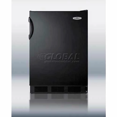 Summit Appliance Summit-ADA Comp Freestanding Refrigerator-Freezer, Cycle Defrost In Black Exterior