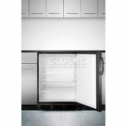 Summit Appliance Summit ADA Comp Built in Undercounter Refrigerator 5.5 Cu. Ft. Black