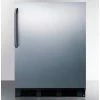 Summit Appliance Summit ADA Comp Built in Undercounter Refrigerator 5.5 Cu. Ft. Black/Stainless Steel