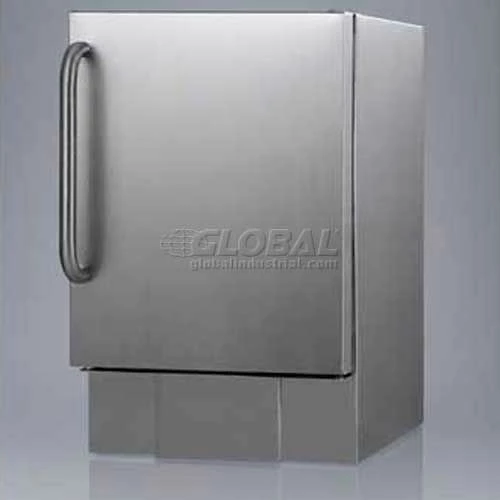 Summit Appliance Summit-Outdoor Icemaker For Built-In Use, In Complete S/S With Towel Bar Handle