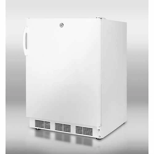 Summit Appliance Summit-ADA Comp Refrigerator-Freezer In White For Freestanding Use, Cycle Defrost