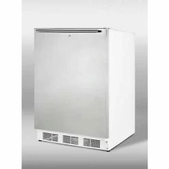 Summit Appliance Summit-ADA Comp Refrigerator-Freezer For Freestanding , White, S/S Door