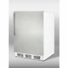 Summit Appliance Summit-ADA Comp Refrigerator-Freezer For Freestanding , Lock, White, S/S Door