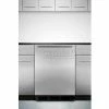 Summit Appliance Summit Commercial Built In Undercounter Refrigerator 5.5 Cu. Ft. Black/Stainless Steel