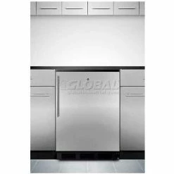 Summit Appliance Summit Built In Undercounter All Refrigerator 5.5 Cu. Ft. Stainless Steel