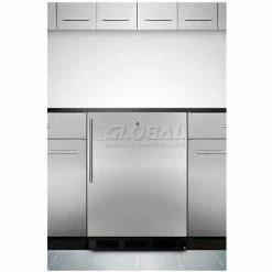 Summit Appliance Summit-32"H All-Refrigerator For Built-In Under ADA Comp Counters, Black