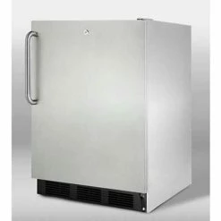 Summit Appliance Summit Commercial Built In Undercounter All Refrigerator W/Lock 5.5 Cu. Ft. Stain Steel