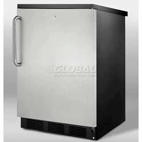 Summit Appliance Summit Commercial Undercounter All Refrigerator W/Lock 5.5 Cu. Ft. Black/Stainless Steel - Image 2