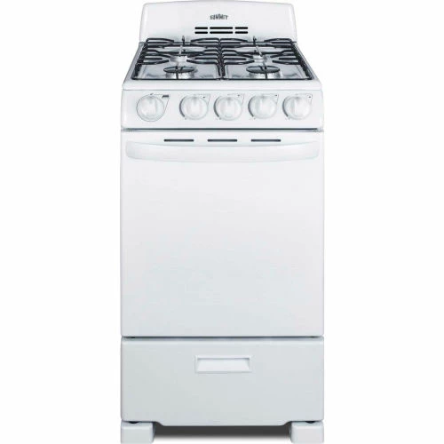 Summit Appliance Summit-Range, Gas, 4 Burners, 2.3 Cu. Ft., Spark Start, White, 23.5" x 19.5" x 42" - Image 6