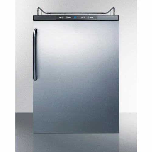 Summit Appliance Summit-Beer Dispenser, Built-In Residential, 5.6 Cu. Ft., 24"W x 33-1/2"H, S/S