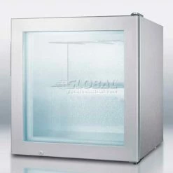 Summit Appliance Summit-Compact Commercial Vodka Chiller, Self-Closing Glass Door, S/S Wrapped Cabinet