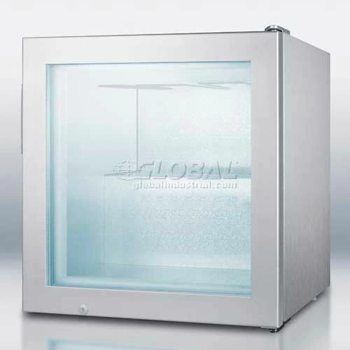 Summit Appliance Summit-Compact Commercial Vodka Chiller, Self-Closing Glass Door, S/S Wrapped Cabinet